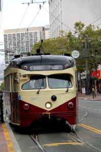 Historische tram Philadelphia Suburban Transportation Co.