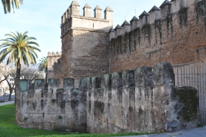 Oude stadsmuur van Sevilla