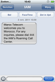 SMS uit Marokko