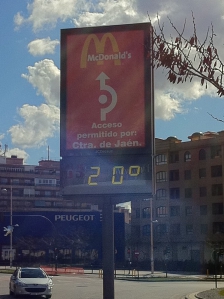 Temperatuur in Granada